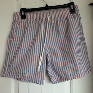 Men's J Crew 6'' Swim Trunk in Seersucker Size S